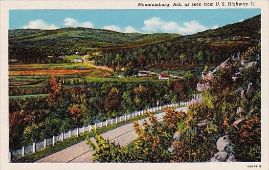 Mountainburg As Seen From U S Highway 71 Arkansas