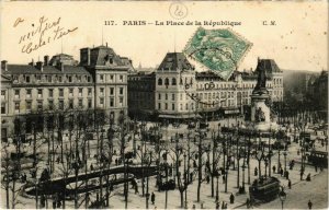 CPA PARIS 11e - La Place de la République (77193)