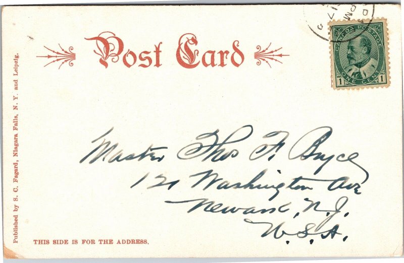 Postcard NY Niagara Falls - General View