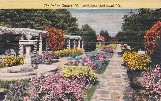 The Italian Garden Maymont Park Richmond Virginia 1953