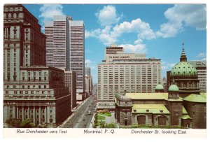 Dorchester Street looking East, Montreal, Quebec, Canada