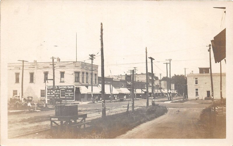 J65/ Grand Rapids Michigan RPPC Postcard c1910 Bank Polkton Mercantile 425