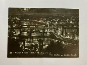 UNUSED ITALY POSTCARD - FLORENCE AT NIGHT   (KK2752) 