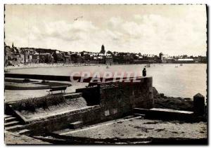 Modern Postcard Saint Servan Plage des Bas Sablons high Maree