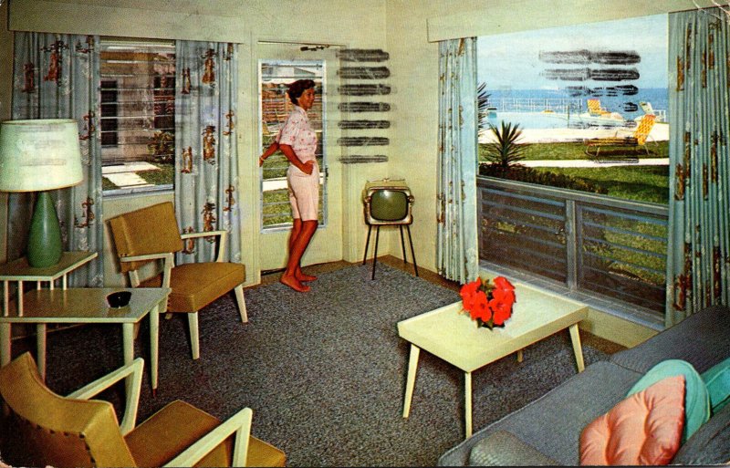 Florida Pompano Beach Palm Ocean Villas 1961