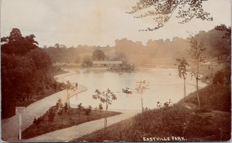 Eastville Park Bristol England UK Real Photo Postcard F1