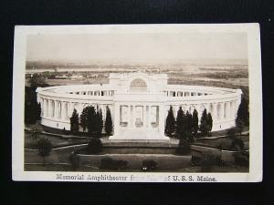 Old RPPC-Memorial Ampitheater..USS Maine-Arlington,VA