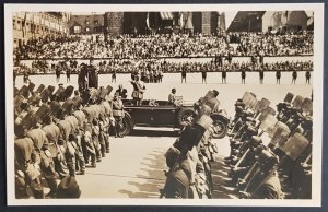 GERMANY THIRD 3rd REICH ORIGINAL POSTCARD HITLER AT THE RALLY AH PLATZ 1934