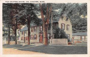 Old Chapter House, 1708, Concord, Massachusetts, Early Postcard, unused