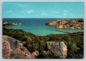 Sardinia La Maddalena Spalmatore Cove 4x6 Vintage Postcard 0377