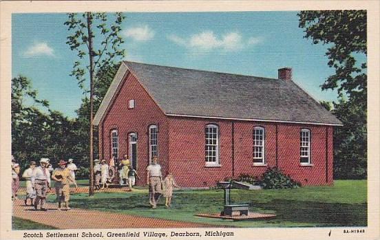 Michigan Dearborn Scotch Settlement School Greenfield Village