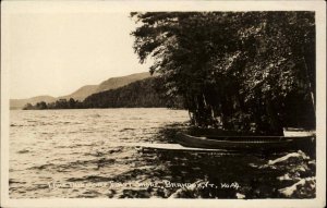 Brandon Vermont VT Lake Dunmore Real Photo Vintage Postcard