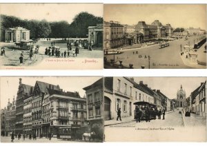 TRAMS BELGIUM, RAILWAY, BELGIQUE CHEMINS DE FER 44 CPA (L3270)