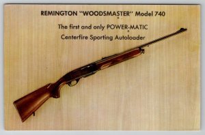 Remington Woodmaster Model 740 Centerfire Autoloader Advertising Postcard E22