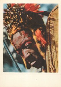 Belgian Congo Gombe Warrior Postcard