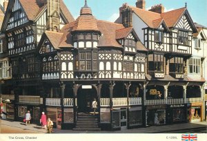 England Chester - the Cross street junction typical house architecture Postcard