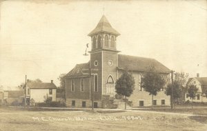 PC CPA US, WISCONSIN, BELMONT, M.E. CHURCH, VINTAGE REAL PHOTO POSTCARD (b5704)