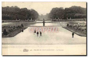 Old Postcard Palais De Fontainebleau Le Parterre