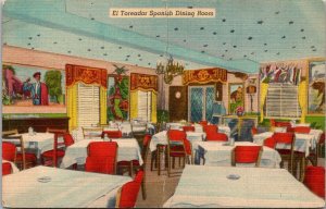 Florida Miami El Toredor Spanish Restaurant Dining Room 1949