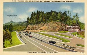 TN - Great Smoky Mountains National Park, Newfound Gap Parking Area