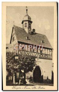 Old Postcard Konigstein i Taunus Altes Rathaus