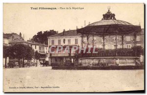 Old Postcard Toul Kiosk Square Prefecture