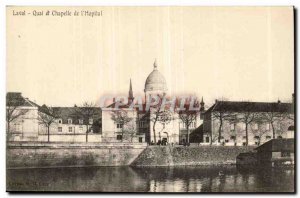 Laval Old Postcard Pier and Chapel of & # 39hopital