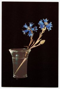 Peter Carl Faberge. Cornflowers. Blue enamel, gold, diamonds and rock crystal