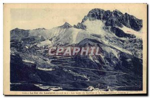 Old Postcard The Lautaret Galibier The laces and the Grand Galibier