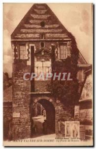 Old Postcard Saint Valery sur Somme The door Nevers