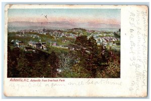 1907 Asheville From Overlook Park Buildings Groves North Carolina NC Postcard