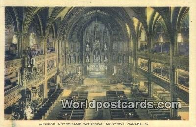 Notre Dame Cathedral Montreal Canada Unused 