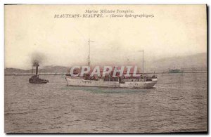 Postcard Old War Ship Fairweather Beaupre Hydrographic Service