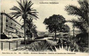 CPA Nice- Avenue Massena ,Casino et Jardin des Palmiers FRANCE (1043025)