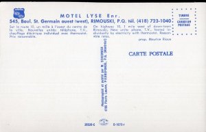 Quebec ~ RIMOUSKI Motel Lyse Enr., 545, Boul. St. Germain West cars 1950s-1970s