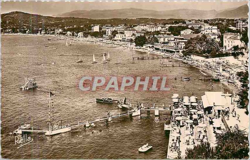 Modern Postcard The French Riviera Juan les Pins General view