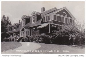 New Hampshire Snowville Snow Village Lodge Real Photo Real Photo