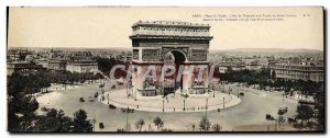 Postcard Old Large Format Paris Place de l & # 39Etoile L & # triumph 39arc a...