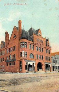 OTTUMWA, IA Iowa  YMCA BUILDING & Street View  WAPELLO COUNTY  1910 Postcard