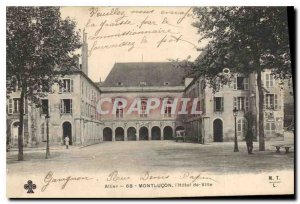 Postcard Old Allier Mountlucon the City Hall