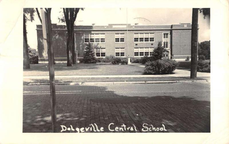 Dodgeville New York Central School Real Photo Antique Postcard K86584