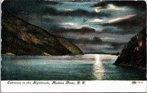 Entrance to the Highlands Hudson River New York Vintage Postcard C044