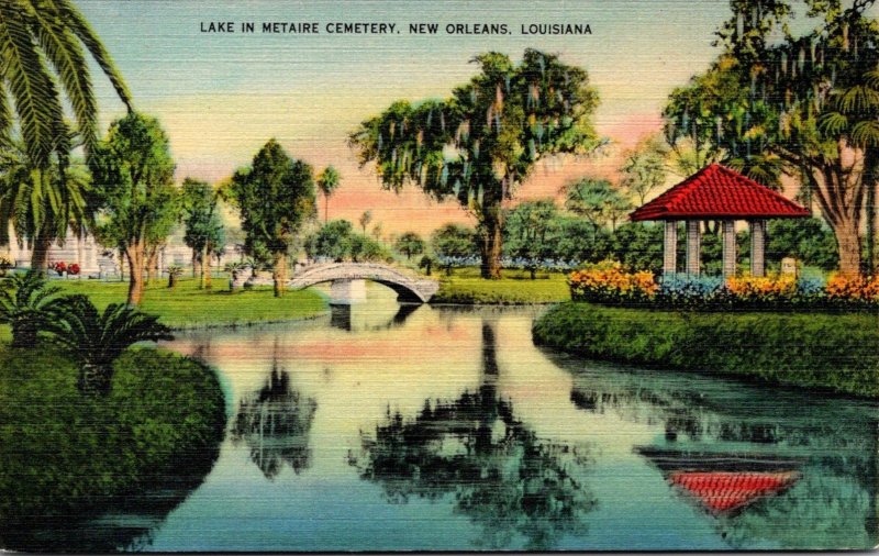 Louisiana New Orleans Lake In Metairie Cemetery