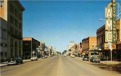 Main Street Scene BOZEMAN Montana AMC Photo Supply c1950s Vintage Postcard