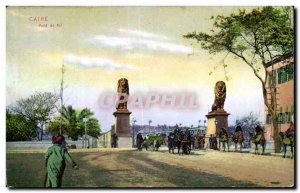 Old Postcard Egypt Egypt Cairo Nile Lion Bridge