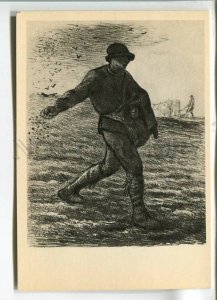 484050 USSR 1962 French artist Jean-Francois Millet Sower circulation 8000