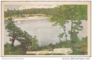 Oklahoma Henryetta Lake Scene In Nichols Park