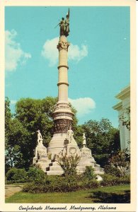 Montgomery AL, Confederate Monument, State Capitol, Civil War Interest, 1960s