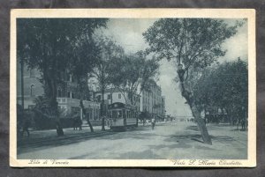 dc1123 - LIDI DI VENEZIA Italy 1920s Street View. Tram. Postcard