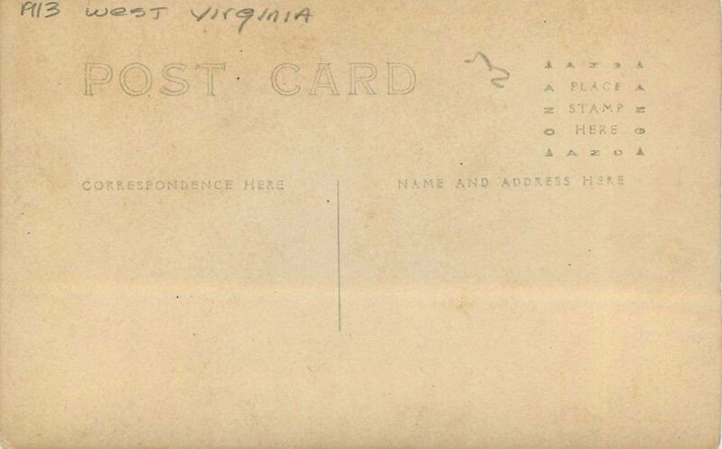 West Virginia Everett Canoeing Sims Creek 1913 RPPC Photo Postcard 22-2964